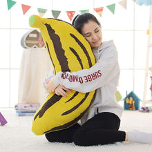 Load image into Gallery viewer, 1pc 30-100cm 2 Patterns Real life fruit pillow Banana Corn pillows Plush stuffed vegetable cushion Soft fabric Child's Xmas gift